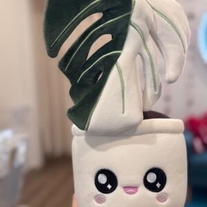 Plant Plushie - Monstera Deliciosa Albo Variegata Plushie